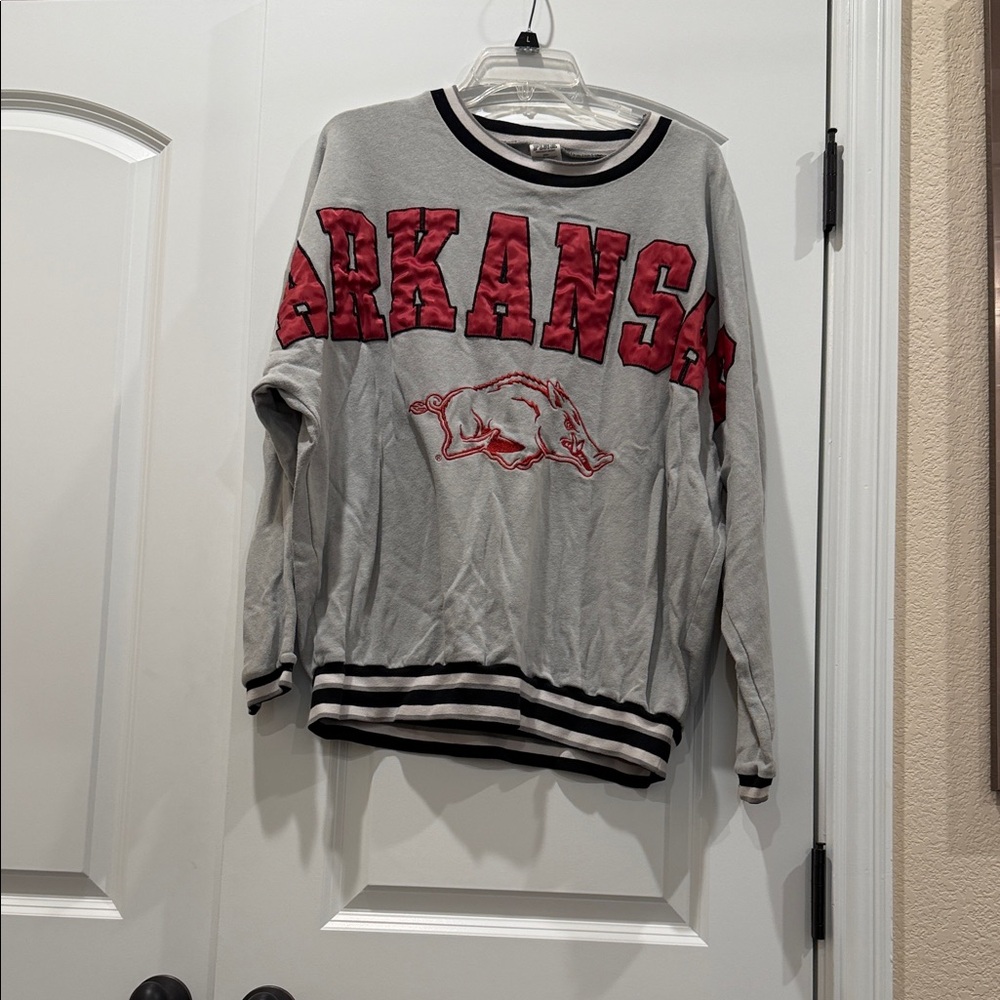 Arkansas Gray and Red women’s Sweater